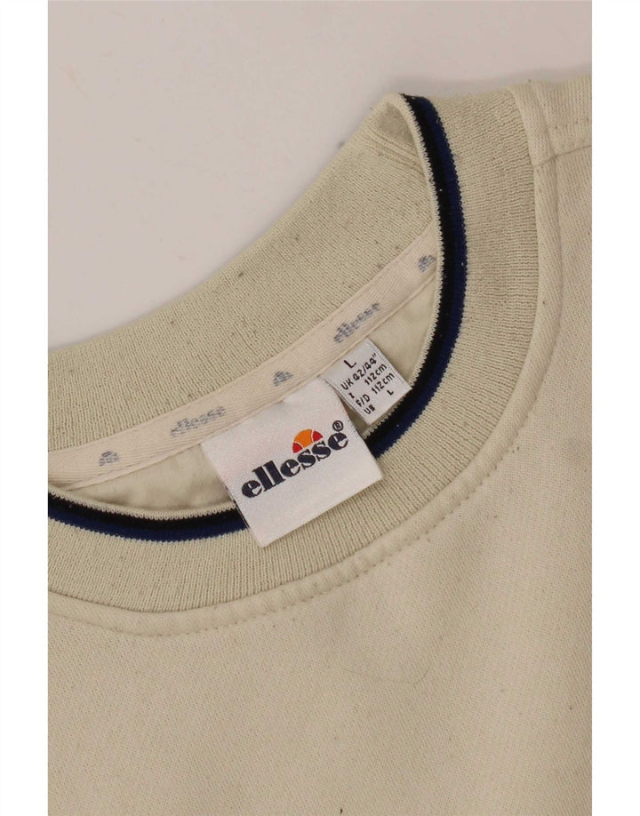 Męski sweter z grafiką Ellesse UK 42/44, duży beż