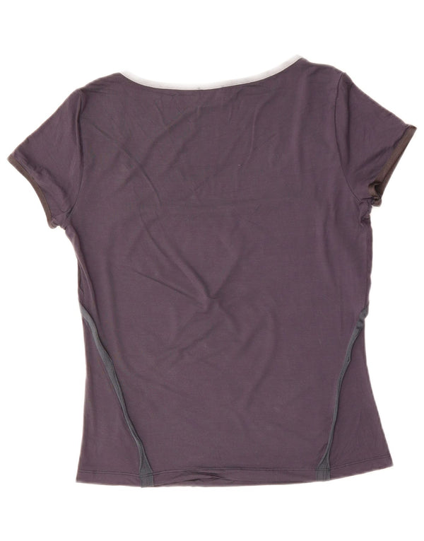 T-shirt damski CERRUTI 1881 Top UK 12 Średni granatowy wiskoza