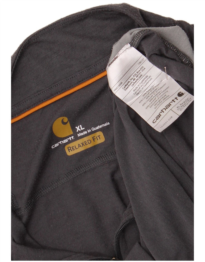 Męski dres Carhartt z zamkiem błyskawicznym i topem XL w kolorze szarym
