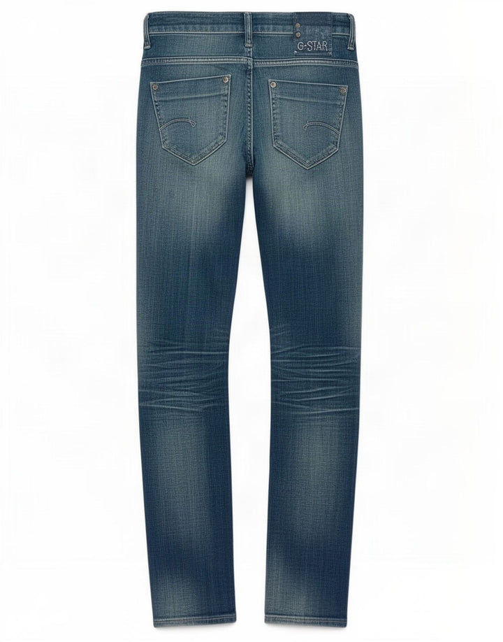 Damskie jeansy slim G-Star W26 L33 Niebieskie bawełniane