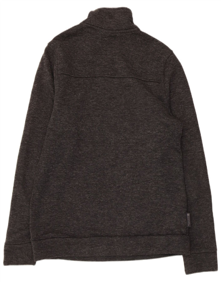 MOUNTAIN WAREHOUSE Męski sweter z zamkiem błyskawicznym, średnioszary, nakrapiany