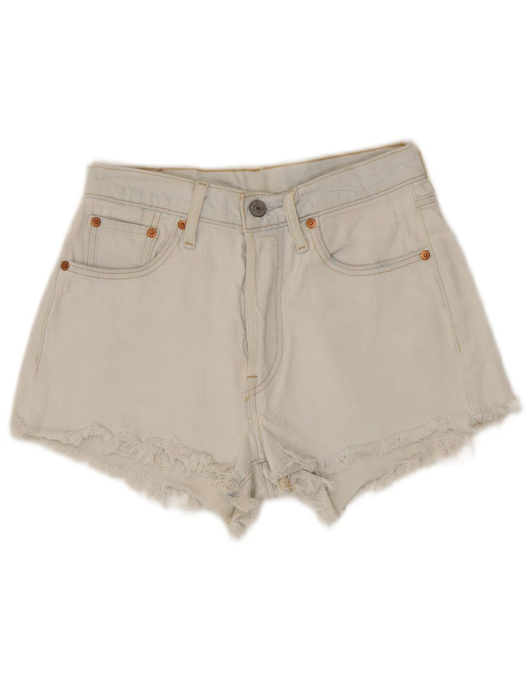 Damskie spodenki jeansowe Levi's 501 W25 XS, niebieska bawełna