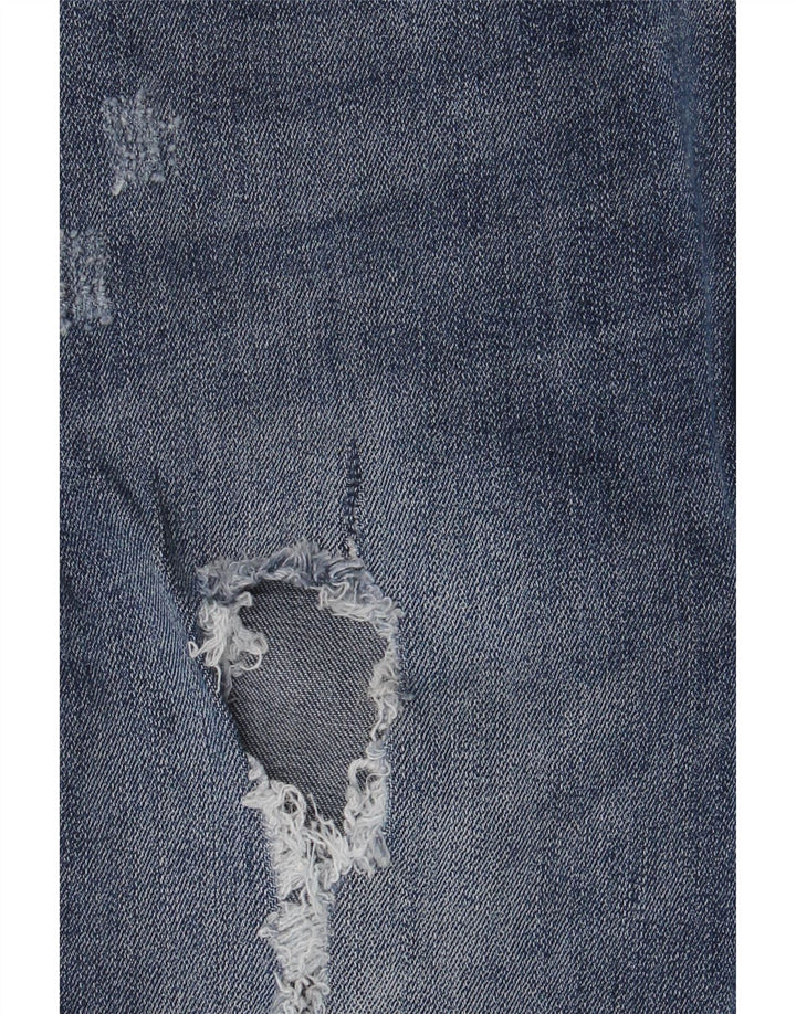 Damskie jeansy Zara w trudnej sytuacji W36 L28 Niebieski poliester