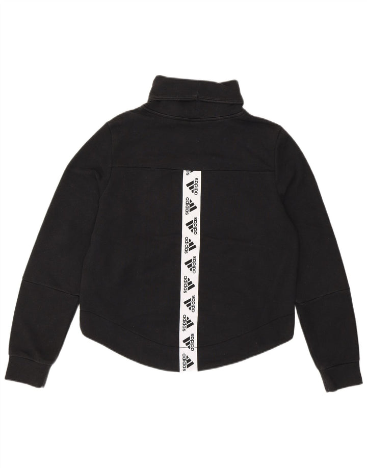 Damska bluza Adidas Graphic Jumper UK 8/10 Mała czarna bawełna