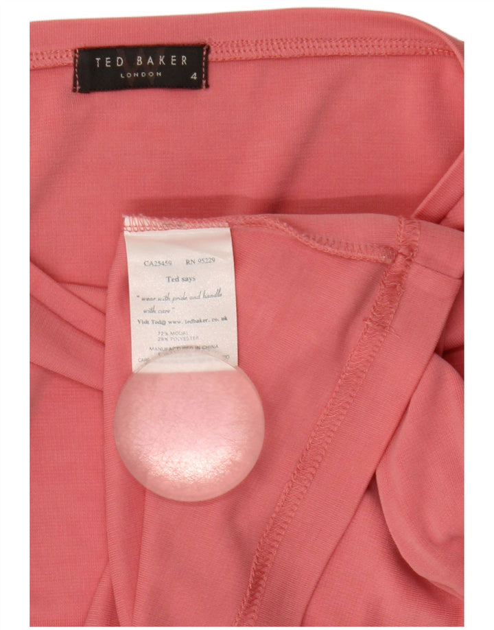 Damski krótki top Ted Baker, rozmiar 4, duży, różowy, modal