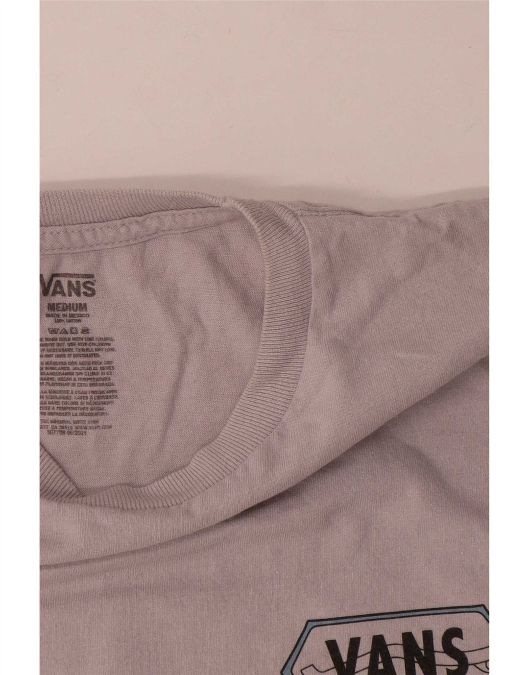Męski T-shirt z grafiką Vans, średnioszary, bawełniany