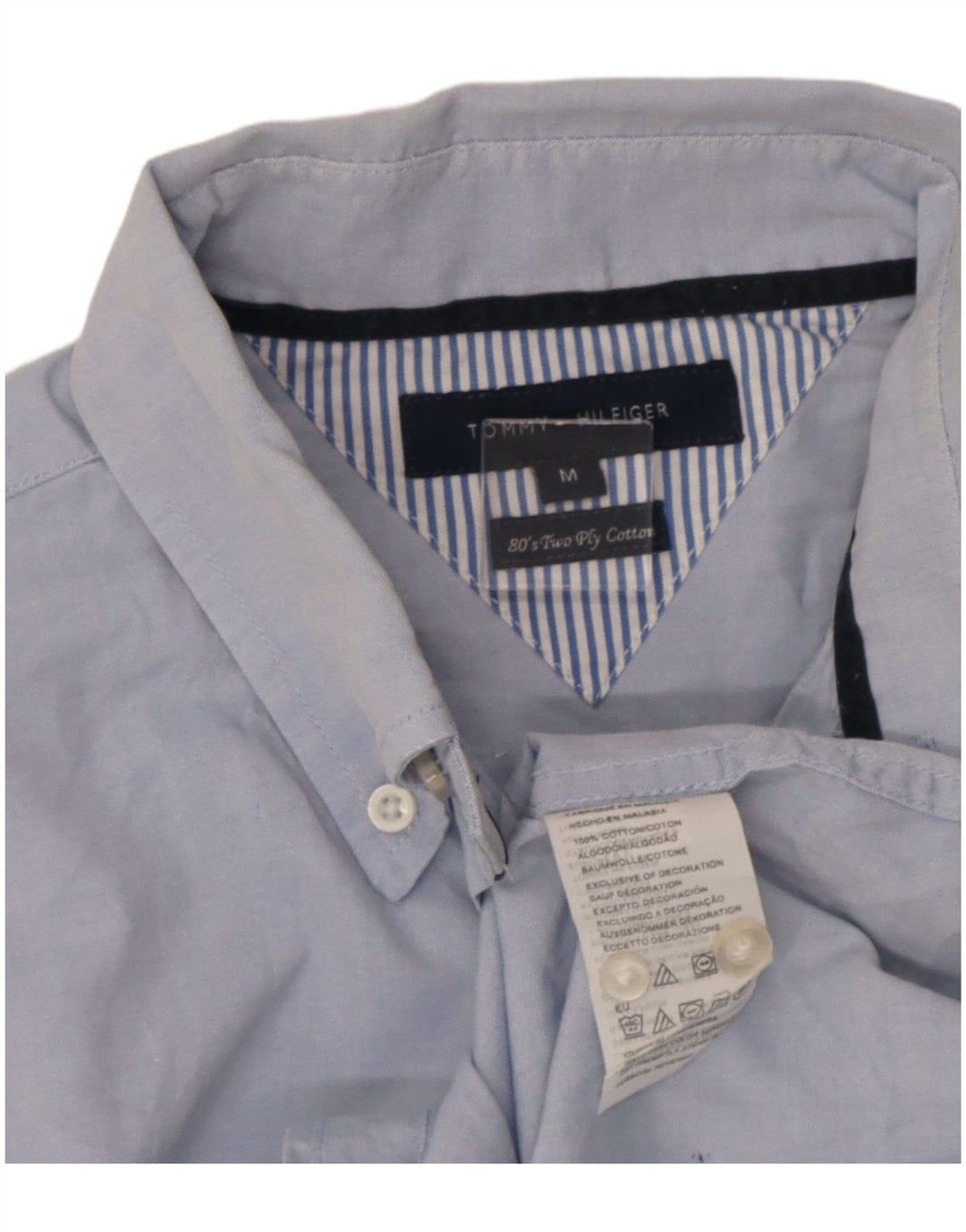 Koszula męska Tommy Hilfiger, bawełniana, w kolorze średniego błękitu