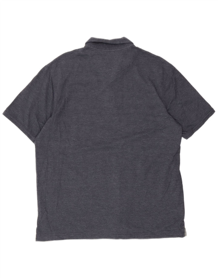 Męska koszulka polo Eddie Bauer, duża, granatowa, bawełniana