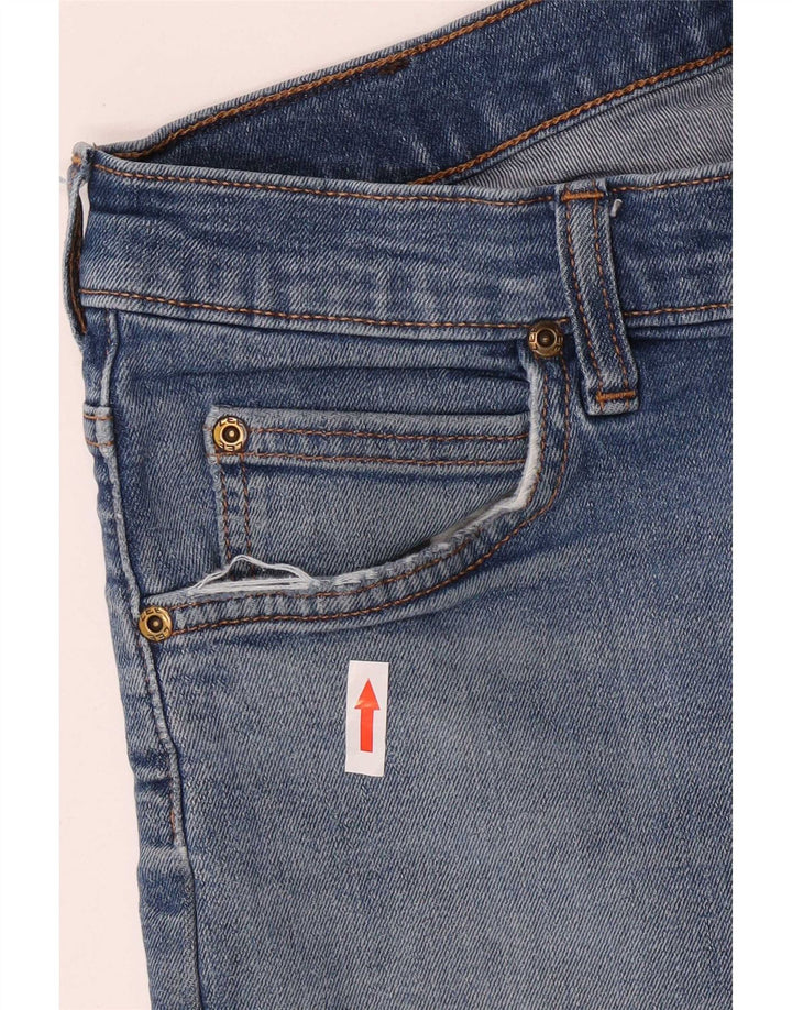 Męskie jeansy Lee Rider Distressed W32 L31 Niebieskie, bawełniane