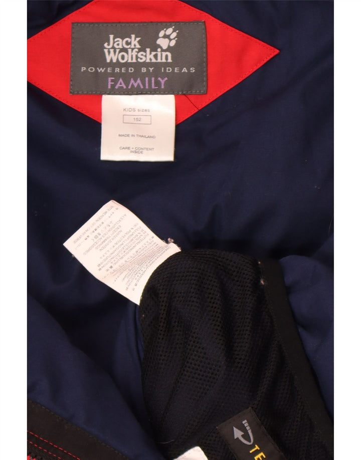 Kurtka wiatrówka chłopięca Jack Wolfskin 11-12 lat, poliester w kolorze czerwonym
