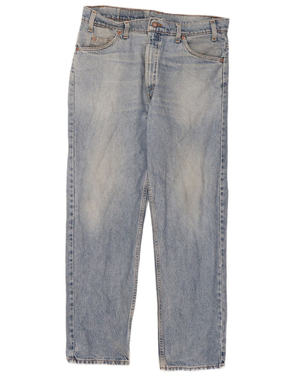 Męskie jeansy Levi's 505 Straight W36 L30 Niebieskie bawełniane