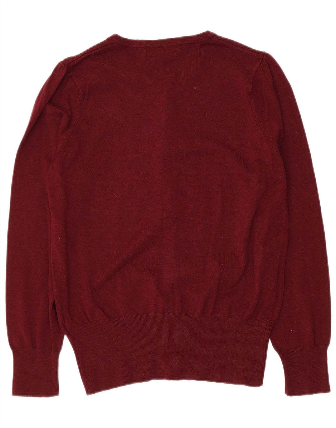 Marks & Spencer Damski sweter kardigan UK 12 Średni bordowy wiskoza