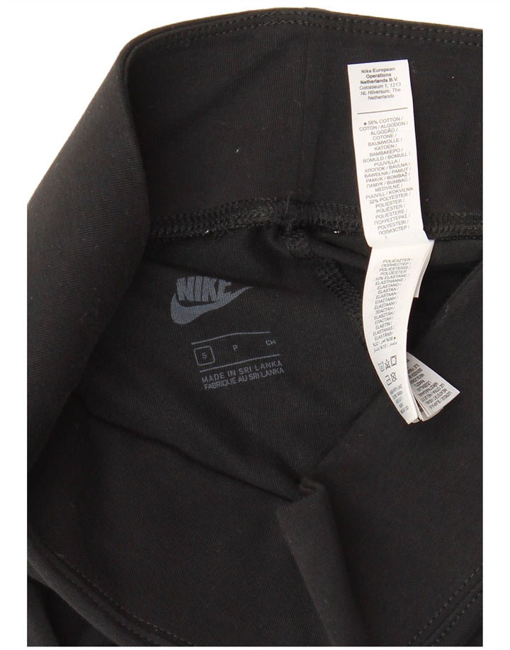 Damskie legginsy Nike Graphic UK 8, małe, czarne, bawełniane