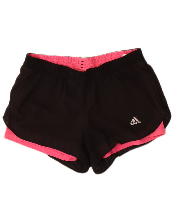 Damskie spodenki sportowe Adidas Climalite UK 12/14, średni czarny poliester