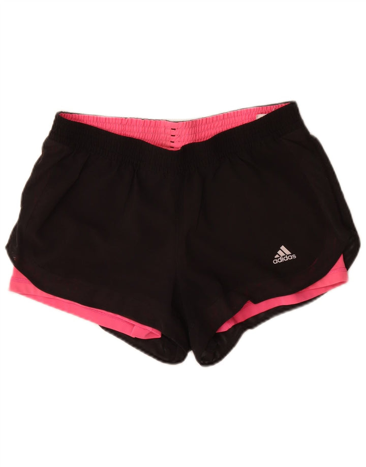 Damskie spodenki sportowe Adidas Climalite UK 12/14, średni czarny poliester