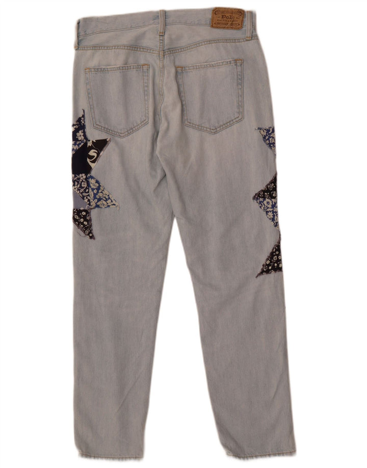 Damskie jeansy Polo Ralph Lauren W26 L28 Niebieskie patchworkowe bawełniane