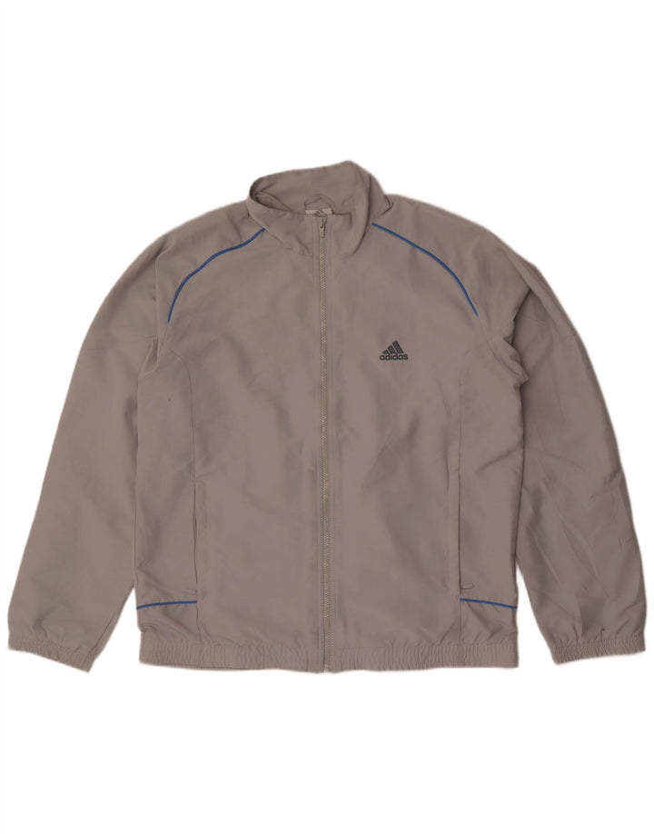 Adidas Męska bluza dresowa UK 42/44, duża, szara, poliester