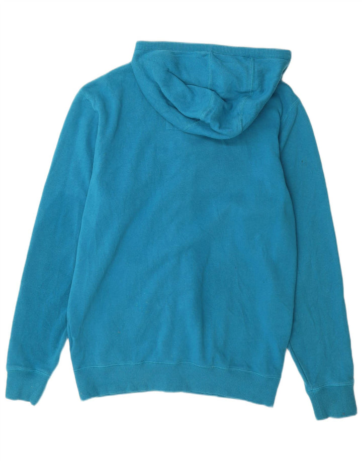 VANS Mens Graphic Zip Hoodie Sweater Small Blue Cotton