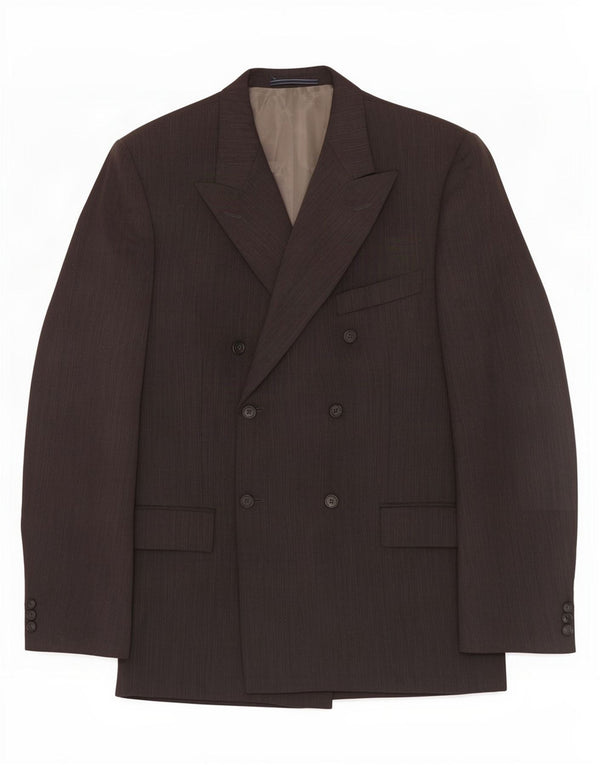 Męska marynarka dwurzędowa Trussardi IT 52 XL w szare prążki