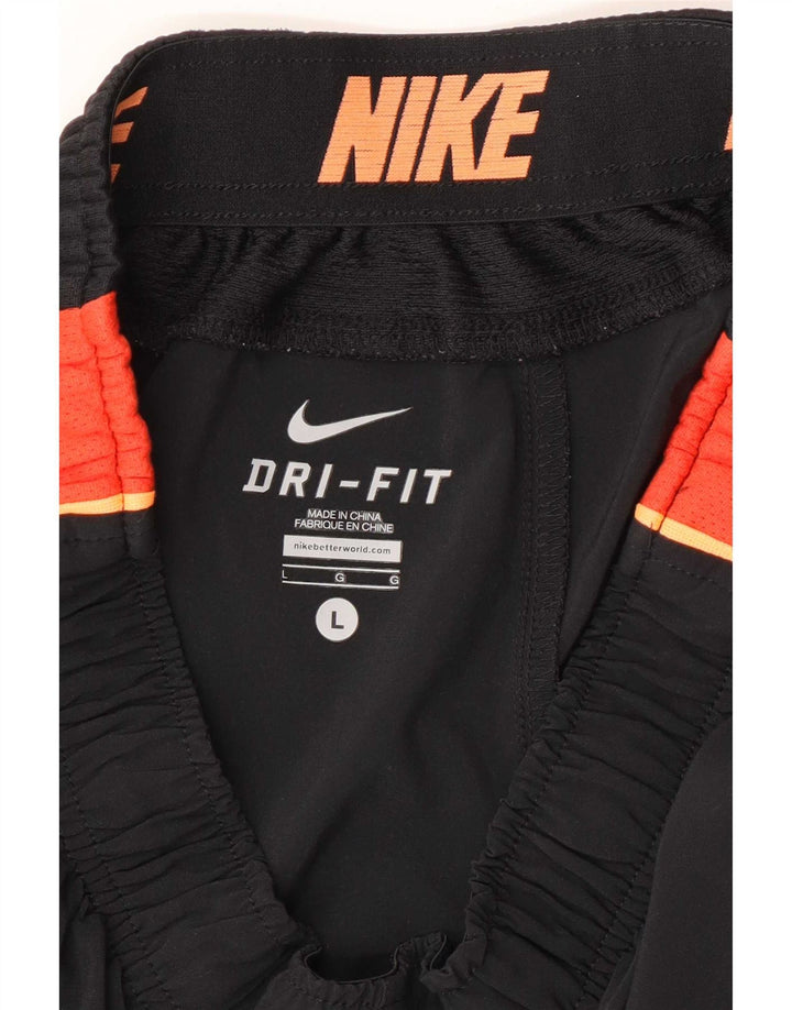 Męskie spodenki sportowe Nike, duży czarny poliester z blokami kolorów