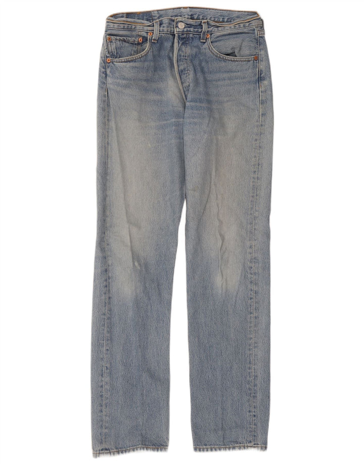 Męskie jeansy Levi's 501 Straight W32 L34 Niebieskie bawełniane