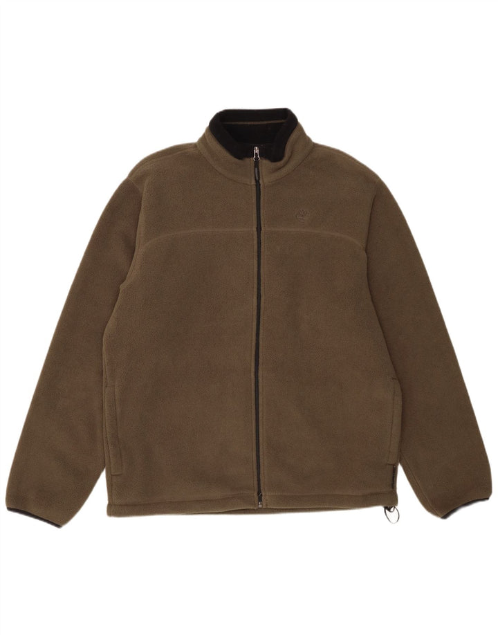 Męska kurtka polarowa Timberland UK 40, duża, khaki, poliester