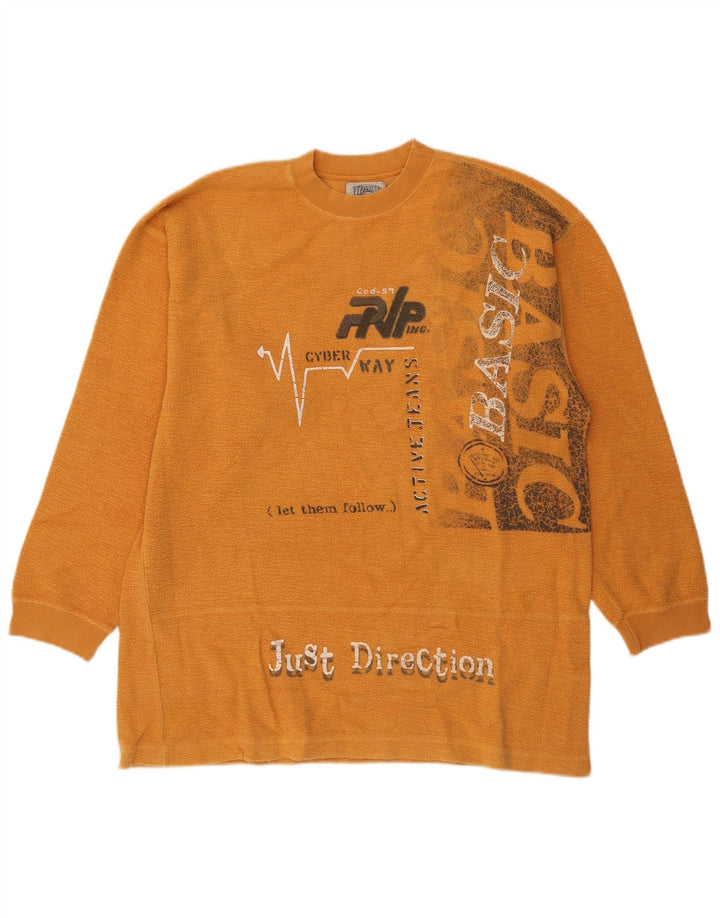 Pepperino Męska bluza graficzna Jumper 2XL Pomarańczowa