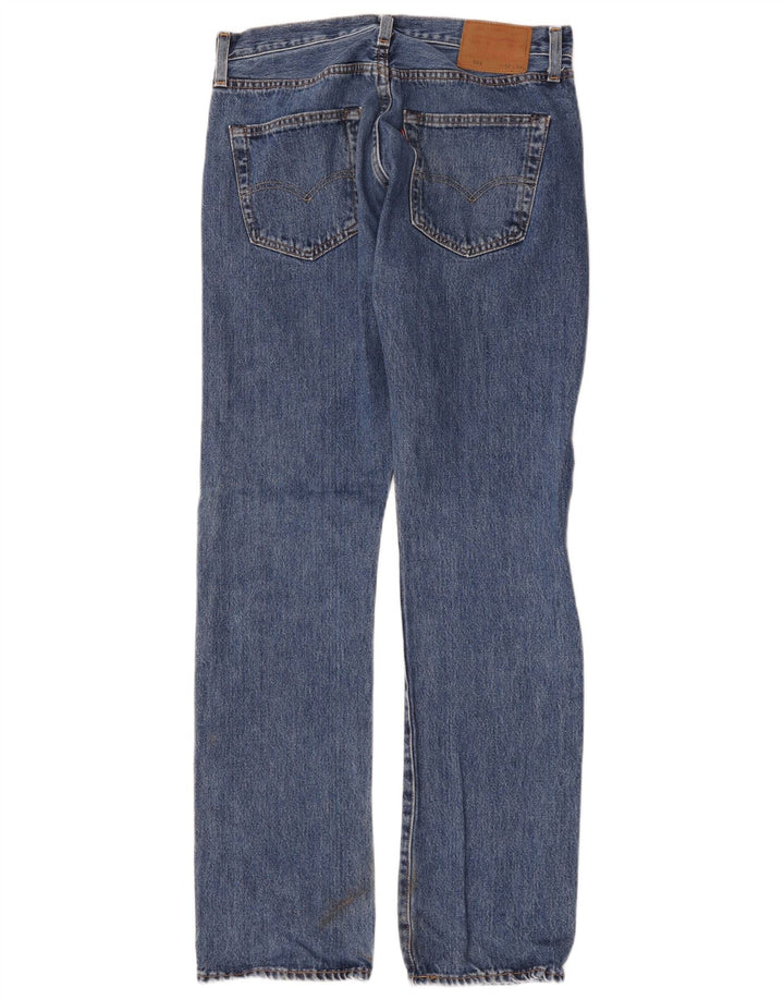 Męskie jeansy Levi's 501 Straight W32 L34 Niebieskie bawełniane