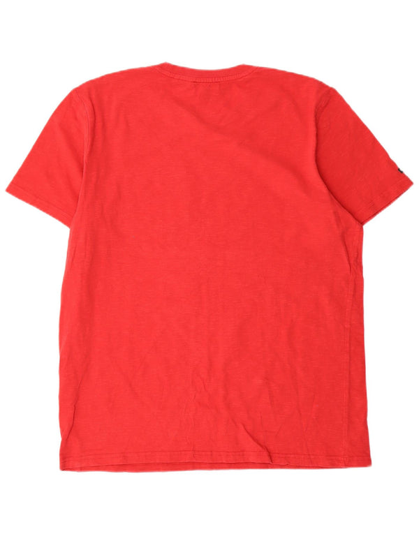 T-shirt męski Superdry XL, czerwony, bawełniany