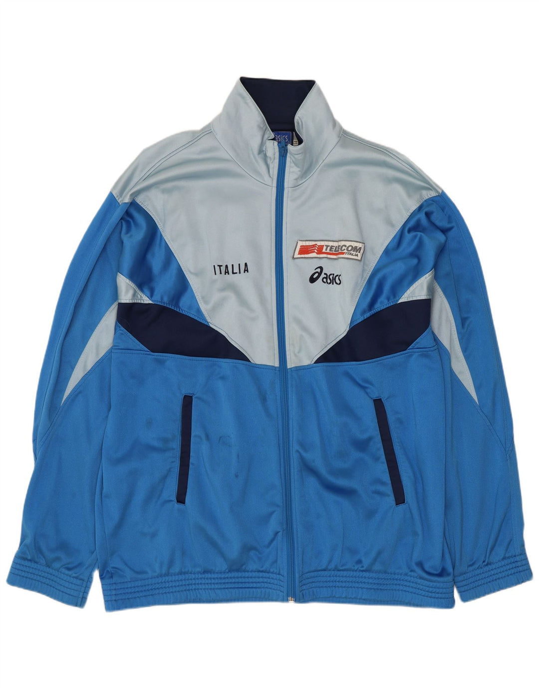 Męska kurtka dresowa ASICS Italia IT 54 XL w kolorze niebieskim