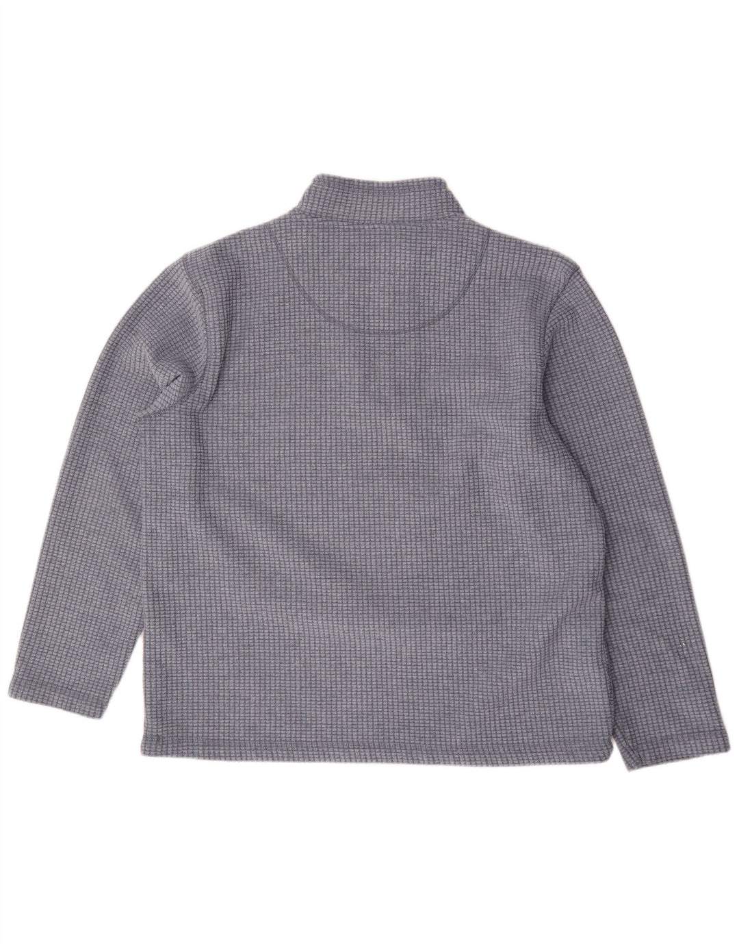 Męski sweter polarowy Weird Fish z zamkiem błyskawicznym, 2XL, poliester w niebieską kratkę