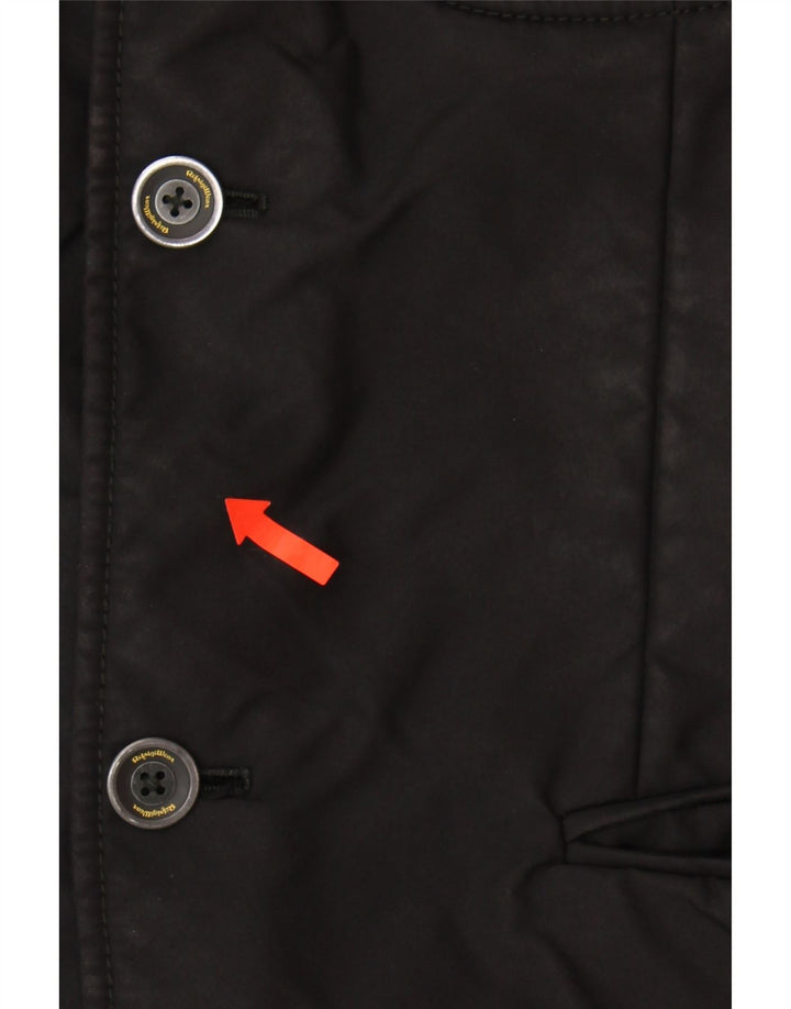 REFRIGIWEAR Mens Windbreaker Jacket IT 48 Medium Black Nylon Vintage Refrigiwear and Second-Hand Refrigiwear from Messina Hembry 