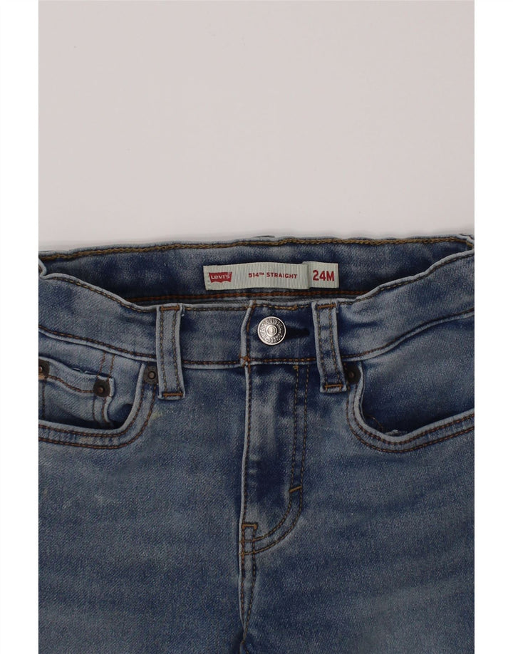 LEVI'S Baby Boys 514 Proste dżinsy 18-24 miesięcy W20 L13 Niebieska bawełna