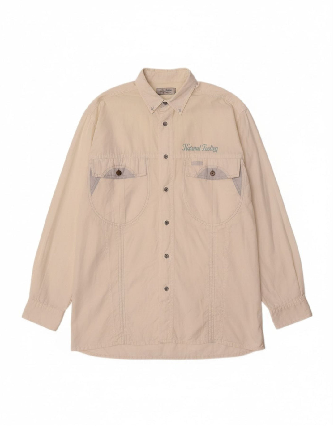 VINTAGE Mens Shirt Size 39/40 15 Medium White Cotton