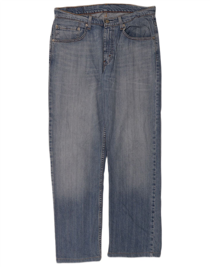 Męskie jeansy Levi's 752 Straight W32 L30 Niebieskie bawełniane