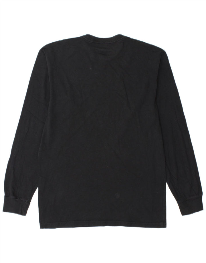 Męski top VANS o klasycznym kroju z grafiką, długim rękawem, średnio czarny, bawełniany