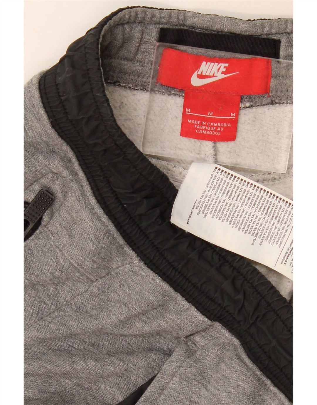 Męskie spodnie dresowe NIKE Joggery, średnioszare, bawełniane