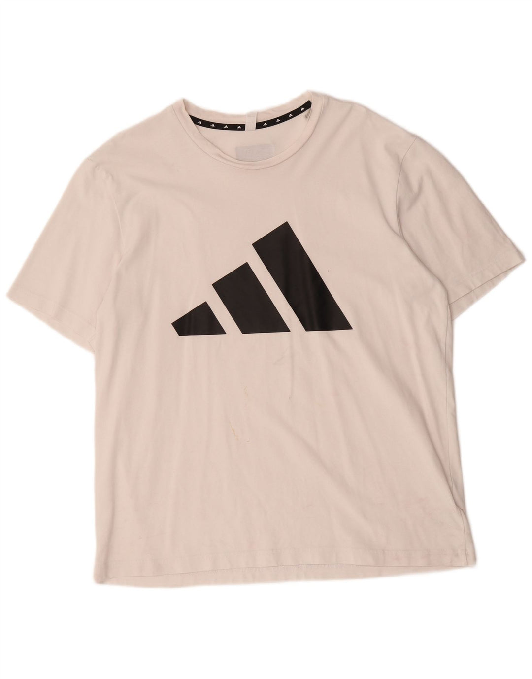 Męska koszulka z grafiką Adidas, duża, biała, bawełniana