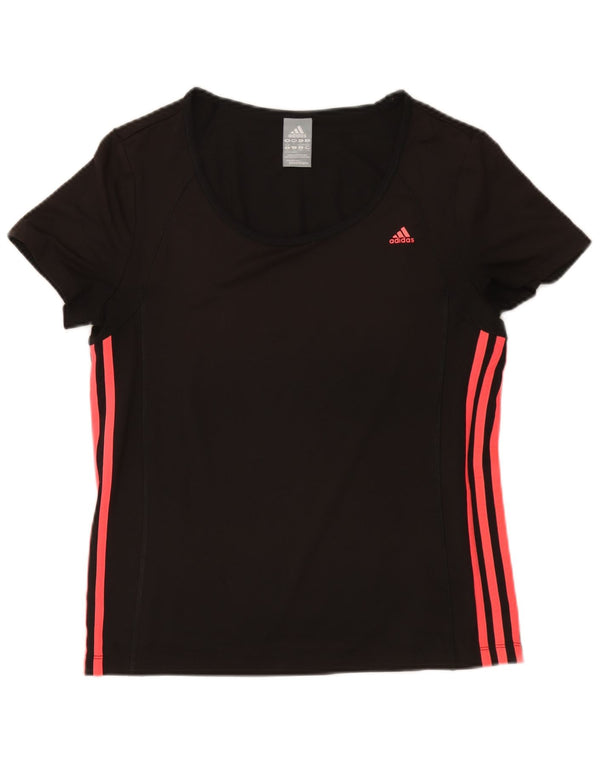 Damska koszulka Adidas Climalite Top UK 16/18, duży, czarny poliester