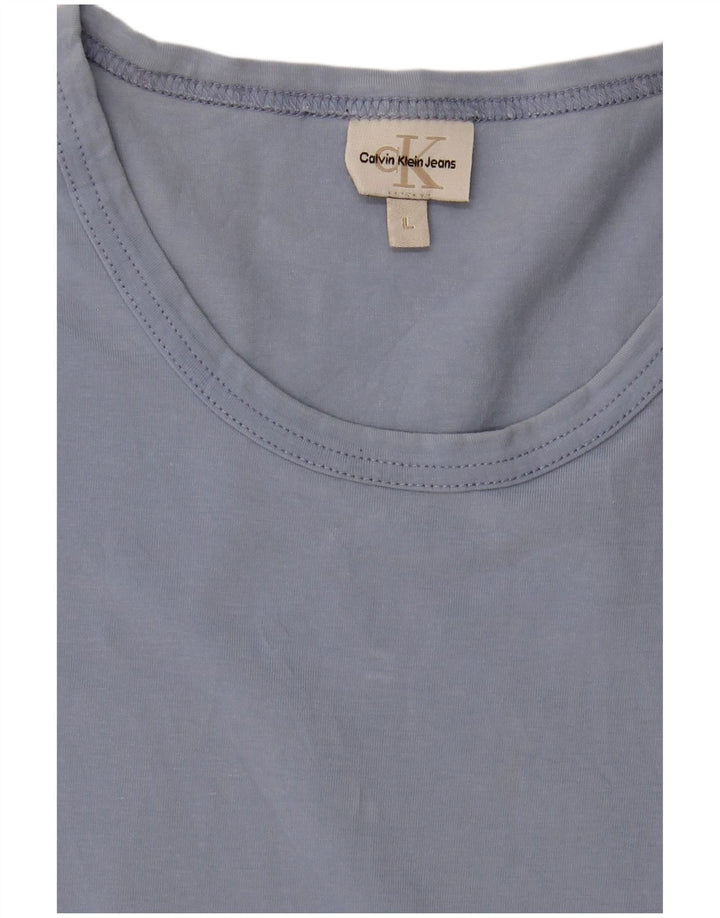 Męski T-shirt Calvin Klein, duży, niebieski