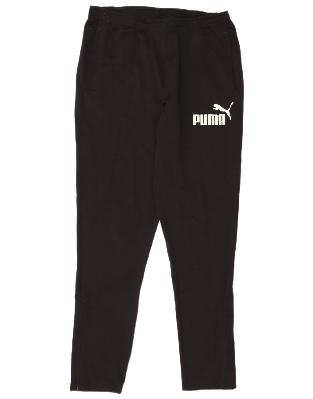 Męskie spodnie dresowe PUMA z grafiką, duże, czarne, poliestrowe