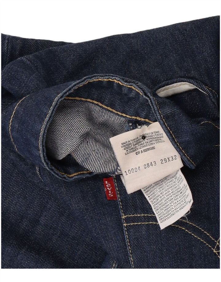 Męskie proste dżinsy Levi's W29 L32 Granatowa bawełna