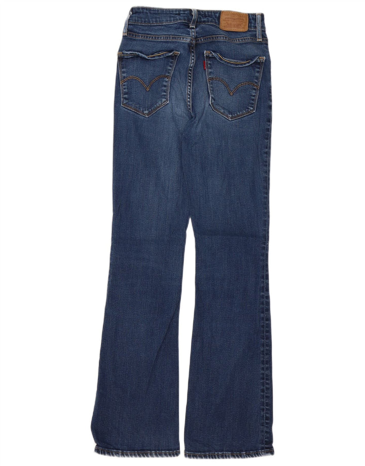 Damskie jeansy LEVI'S Bootcut z wysokim stanem W24 L30 Niebieski Lyocell