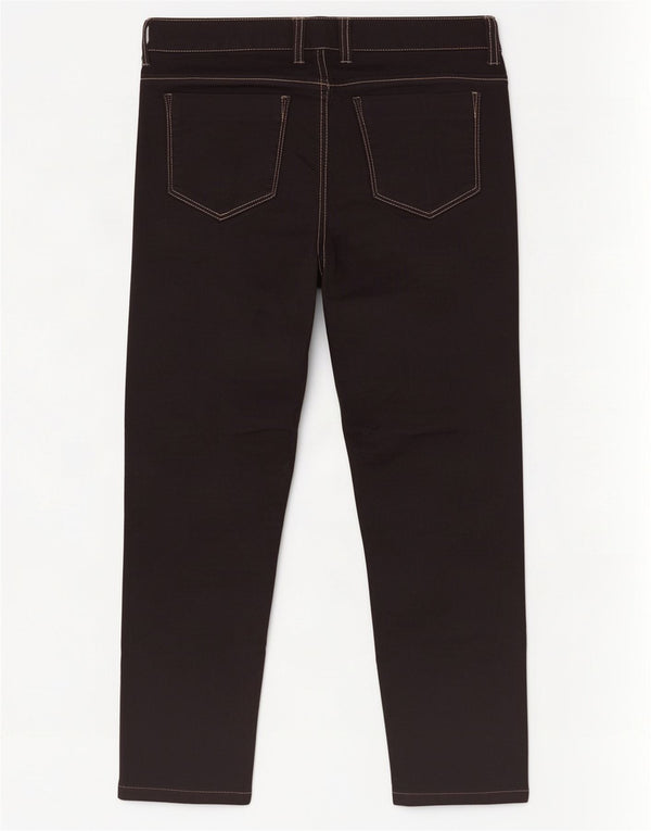 Damskie jeansy Benetton Crop IT 46 Large W34 L25 Czarna bawełna