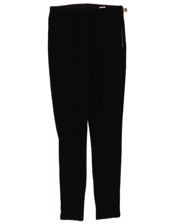 Spodnie damskie Zara Skinny Casual, średnie W28 L28, czarny poliester