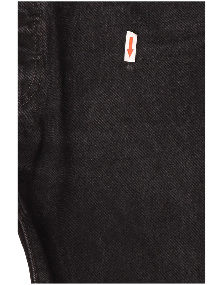 Męskie dżinsy Levi's 501 Straight W34 L32 Czarna bawełna