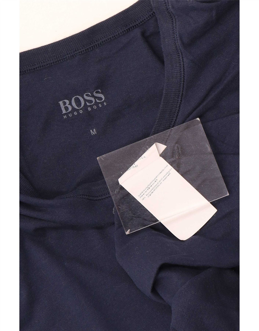 T-shirt męski Hugo Boss, średni, granatowy, bawełniany