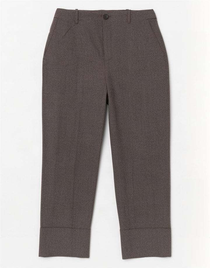 Damskie proste spodnie chino Zara EU 42 Large W32 L28 Szary poliester