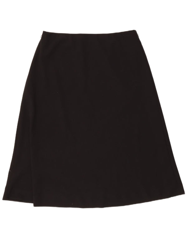 Marks & Spencer Womens A-Line Skirt UK 18 XL W36 Black Polyester