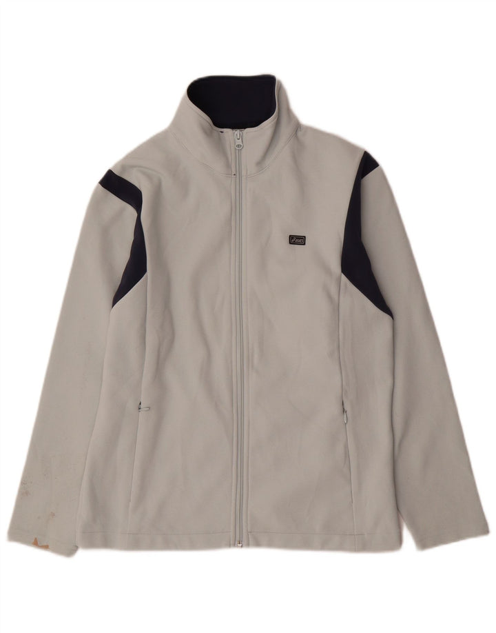 Damska kurtka dresowa ASICS UK 14, poliester w kolorze średniej bieli